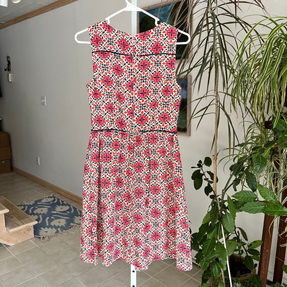 J Crew California Poppy 100% Silk Sleveless Dress - Picture 5 of 5